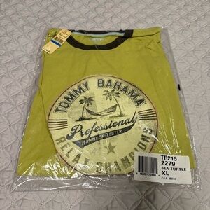 NWT Tommy Bahama Lime Green Sea Turtle long sleeve Tee - Size  XL
